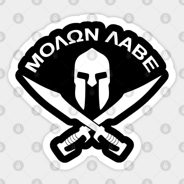 Mod.20 Molon Labe Greek Spartan Sticker by parashop